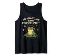 My Alone Time is for Everyone's Safety Frog Meditation Tank Top