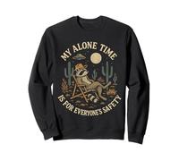 My Alone Time Is For Everyone's Safety Raccoon Desert Moon Sweatshirt