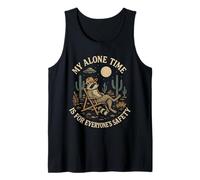 My Alone Time is for Everyone's Safety Raccoon Desert Moon Tank Top