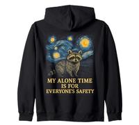 My Alone Time Is For Everyone's Safety Raccoon Zip Hoodie