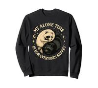 My Alone Time Is For Everyone's Saffey Raccoon Sweatshirt