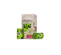 My AlphaPet Compostable Dog Poop Bags - Cornstarch Earth Friendly - EN 13432 Highest Rated - 120 Count 8 Unscented Refill Rolls - Large Size 9 x 13