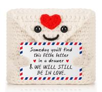 MY-ALVVAYS Valentine's Time Capsule Envelope Crochet for Him Her, Drawer Discovery Romance Gift for Couples, Future Love Letter Anniversary Present for Fiance Husband Wife