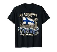My Ancestors were Vikings Finland Flag Longship Vintage Value Graphic T-Shirt