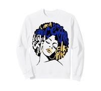 My Ancestors Wildest Dreams Women Blue Black Girl Magic Sweatshirt