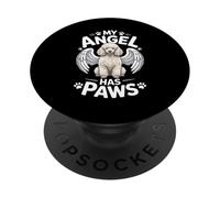 My Angel Has Paws Poodle Memorial Dog PopSockets Adhesive PopGrip