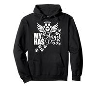 My Angel has Paws Rainbow Bridge Cat Lover Pullover Hoodie