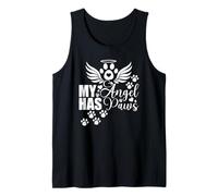 My Angel has Paws Rainbow Bridge Cat Lover Tank Top