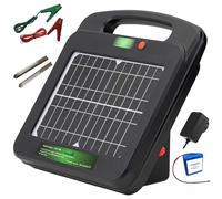 My Animal Command Solar Power Electric Fence Energiser 0.25 Joules 5KM | Internal Li-ion Battery Fence Charger, Containment, Protection, Livestock, Pet, Horses, Cattle, Sheep, Earthing rod included