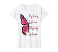 My Anxiety is Chronic But My Personality is Iconic Funny T-Shirt