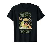 My Anxiety is Chronic But This Book is Iconic Frog T-Shirt