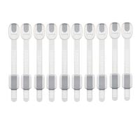 MY AR Store Child Safety Cupboard Lock, Child Safety Strap, 10 Pack Adjustable Cupboard Locks for Children Baby, Child Locks for Kitchen Cabinet Cupboards Fridge Refrigerator Drawer (10, One Size)