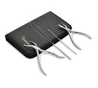 MY AR Store® Stainless Steel Professional 6" Hair Extension Pliers,Tools Set for Removing Micro Rings and Crushing Fusion Bond - Anti-Rust with Non-Slip Grip 4 pcs SET