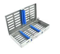 MY AR Store Sterilization Cassette Tray Box Autoclave Premium Design for Dental, Instruments Organizer for 5,7,10,15 and 20 Pieces (7 Pcs Hold Cassette)