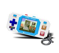 Tetris Pixel Player: Officially Licensed Tiny Tetris, Portable Keychain Arcade with 10 Bonus Games, Fun for Kids and Adults, White