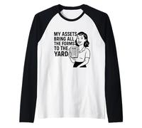 My Assets Bring All The Forms To The Yard Fun CPA Accounting Raglan Baseball Tee