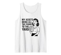 My Assets Bring All The Forms To The Yard Fun CPA Accounting Tank Top