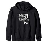My Assets Bring All The Forms To The Yard Fun CPA Accounting Zip Hoodie