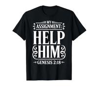 My Assignment Lead Her My Assignment Help Him Value Graphic T-Shirt, Men, Black, M