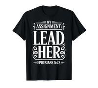 My Assignment Lead Her My Assignment Help Him Value Graphic T-Shirt, Men, Black, M