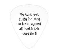 My Aunt Feels Guilty Guitar Picks Plectrums For Guitar Bass 12 Pack