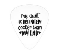My Aunt Is Definitely Cooler Than My Dad Guitar Picks Plectrums For Guitar Bass 12 Pack