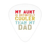 My Aunt Is Definitely Cooler Than My Dad Guitar Picks Plectrums For Guitar Bass 12 Pack