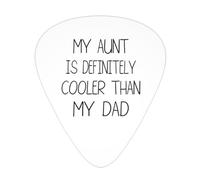 My Aunt Is Definitely Cooler Than My Dad Guitar Picks Plectrums For Guitar Bass 12 Pack