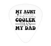 My Aunt Is Definitely Cooler Than My Dad Guitar Picks Plectrums For Guitar Bass 12 Pack