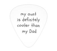 My Aunt Is Definitely Cooler Than My Dad Guitar Picks Plectrums For Guitar Bass 12 Pack