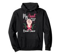 My Aunt Is Stronger Than Breast Cancer Awareness Pullover Hoodie