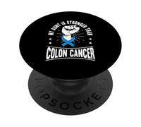 My Aunt Is Stronger Than Colon Cancer Awareness PopSockets Adhesive PopGrip
