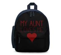 My Aunt Loves Me Small Backpack Cute Mini Shoulder Bag 12.6 × 9.4 × 5.9 Inches Daypack