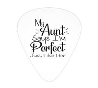 My Aunt Says I'M Perfect Just Like Her Guitar Picks Plectrums For Guitar Bass 12 Pack