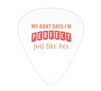 My Aunt Says I'M Perfect Just Like Her Guitar Picks Plectrums For Guitar Bass 12 Pack