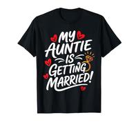 My Auntie is Getting Married Aunt Wedding Niece Nephew T-Shirt