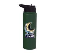 My Aura is Lunar Crescent Moon Stainless Steel Insulated Water Bottle