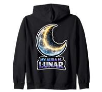 My Aura is Lunar Crescent Moon Zip Hoodie