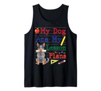 My Australian Cattle Dog Ate My Lesson Plans Funny Teacher Tank Top