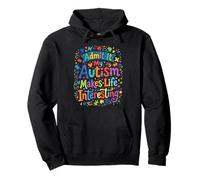 My Autism Makes Life Interesting Neurodiversity Pride Pullover Hoodie
