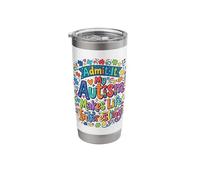 My Autism Makes Life Interesting Neurodiversity Pride Stainless Steel Insulated Tumbler