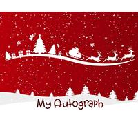 My Autograph: Christmas Kids Autograph Book Journal for Boys and Girls - Watercolor Castle Design