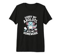 My Axolotl Ate My Homework! Axolotl Whisperer Kawaii Premium T-Shirt