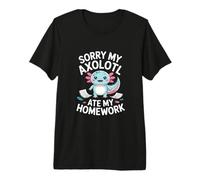 My Axolotl Ate My Homework! Axolotl Whisperer Kawaii Premium T-Shirt