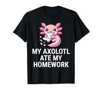 My Axolotl Ate My Homework Funny School T-Shirt