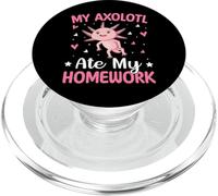 My Axolotl Ate My Homework PopSockets PopGrip for MagSafe