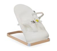 My Babiie Baby Bouncer with Toy Bar - Newborn Ergonomic Bouncer Chair, from Birth to 9 Months (9kg) - Cream