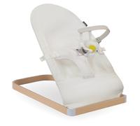 My Babiie Baby Bouncer with Toy Bar - Newborn Ergonomic Bouncer Chair, from Birth to 9 Months (9kg) - Cream