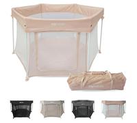 My Babiie Baby Playpen - Lightweight, from Birth to 15kg, Pop-up Playpen Function, Foldable, Travel Bag, Breathable Mesh Sides - Blush