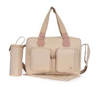 My Babiie Billie Faiers Blush Deluxe Baby Changing Bag with a Padded Changing mat, Insulated Bottle Holder, 2 Pockets at The Front and an Internal Pocket